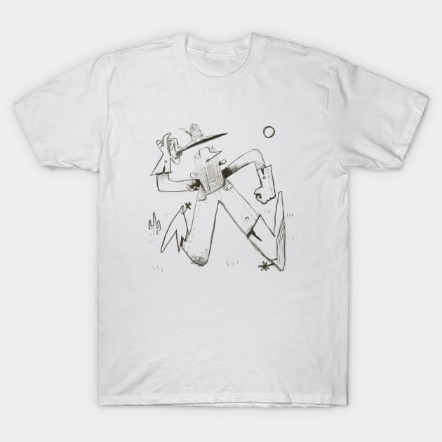 Placid Cowboy T-Shirt by Freaking Creatures